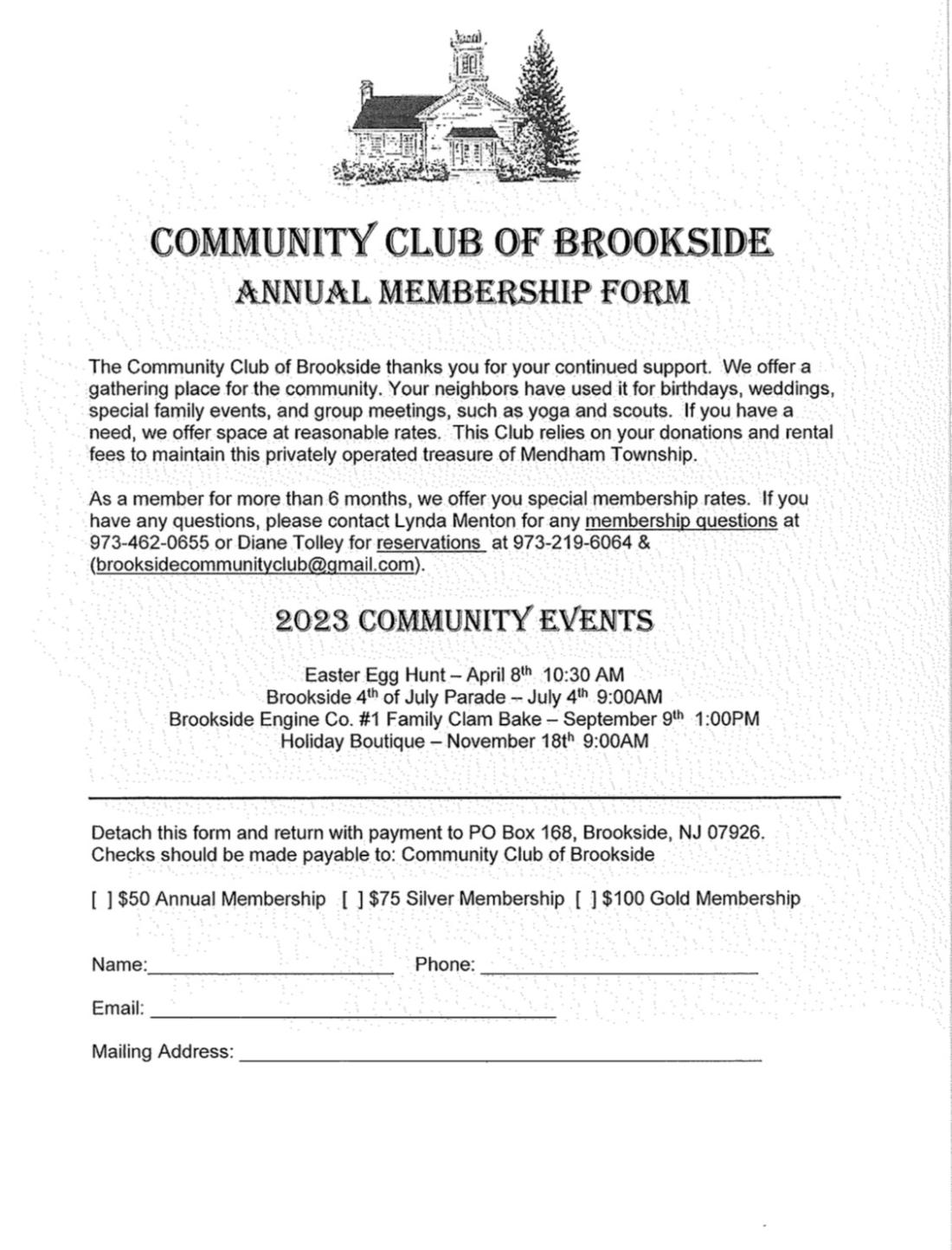 Brookside Community Club